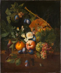 Bodegón con frutas